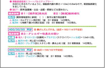 診療報告書（マイカルテ）表2